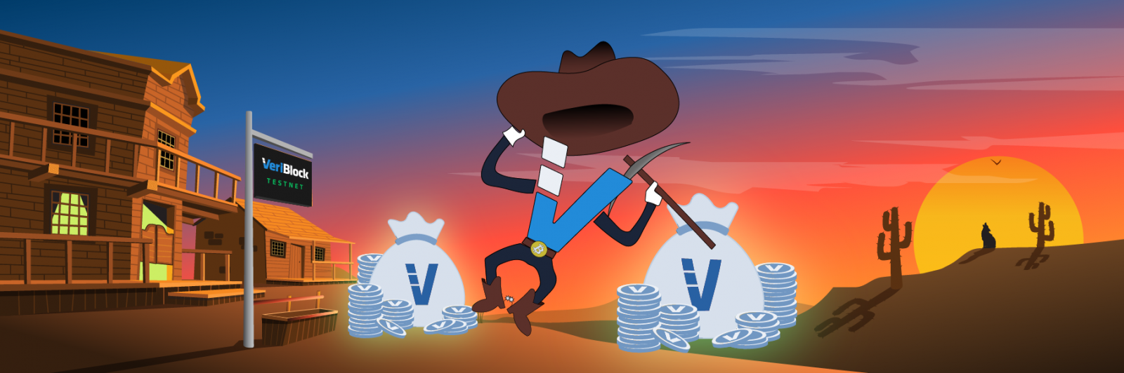 VeriBlock mining sunset
